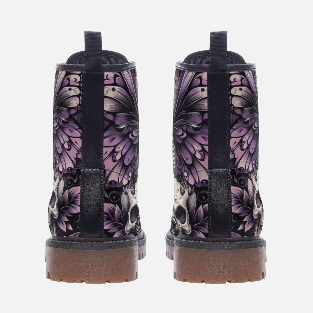 Rose & Skull Lightweight Boots violet