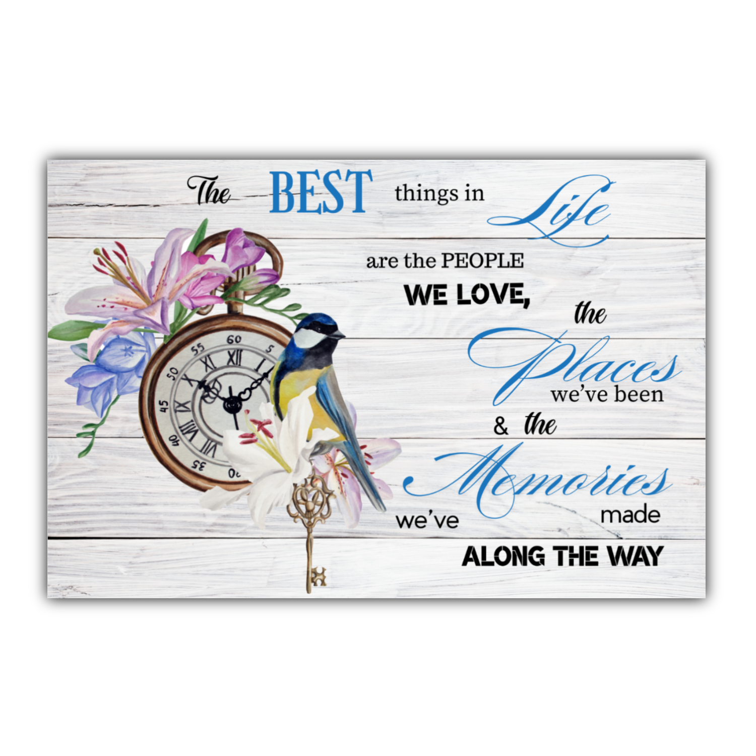 Canvas Wall Art The best Things in Life by superfastpod