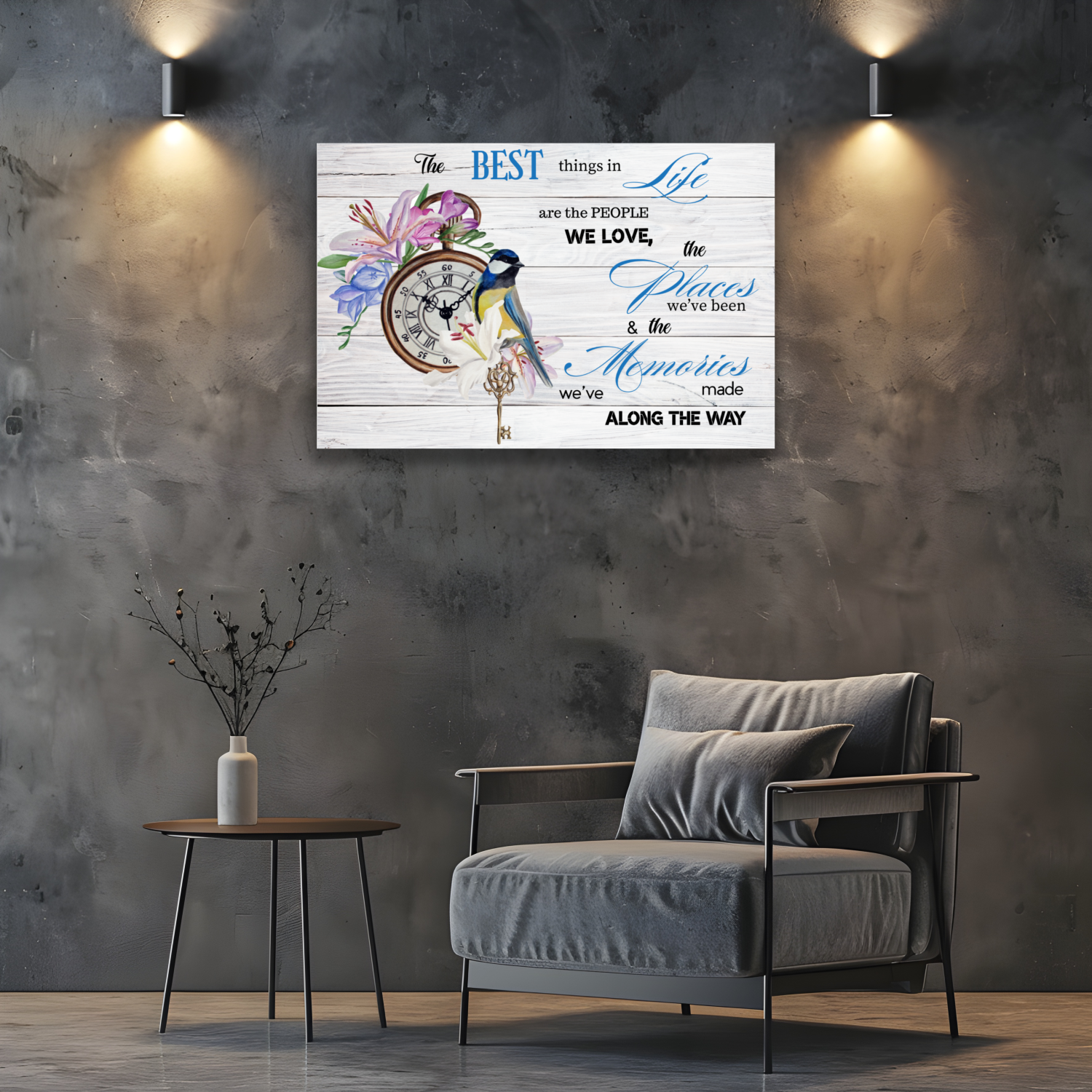 Canvas Wall Art The best Things in Life by superfastpod