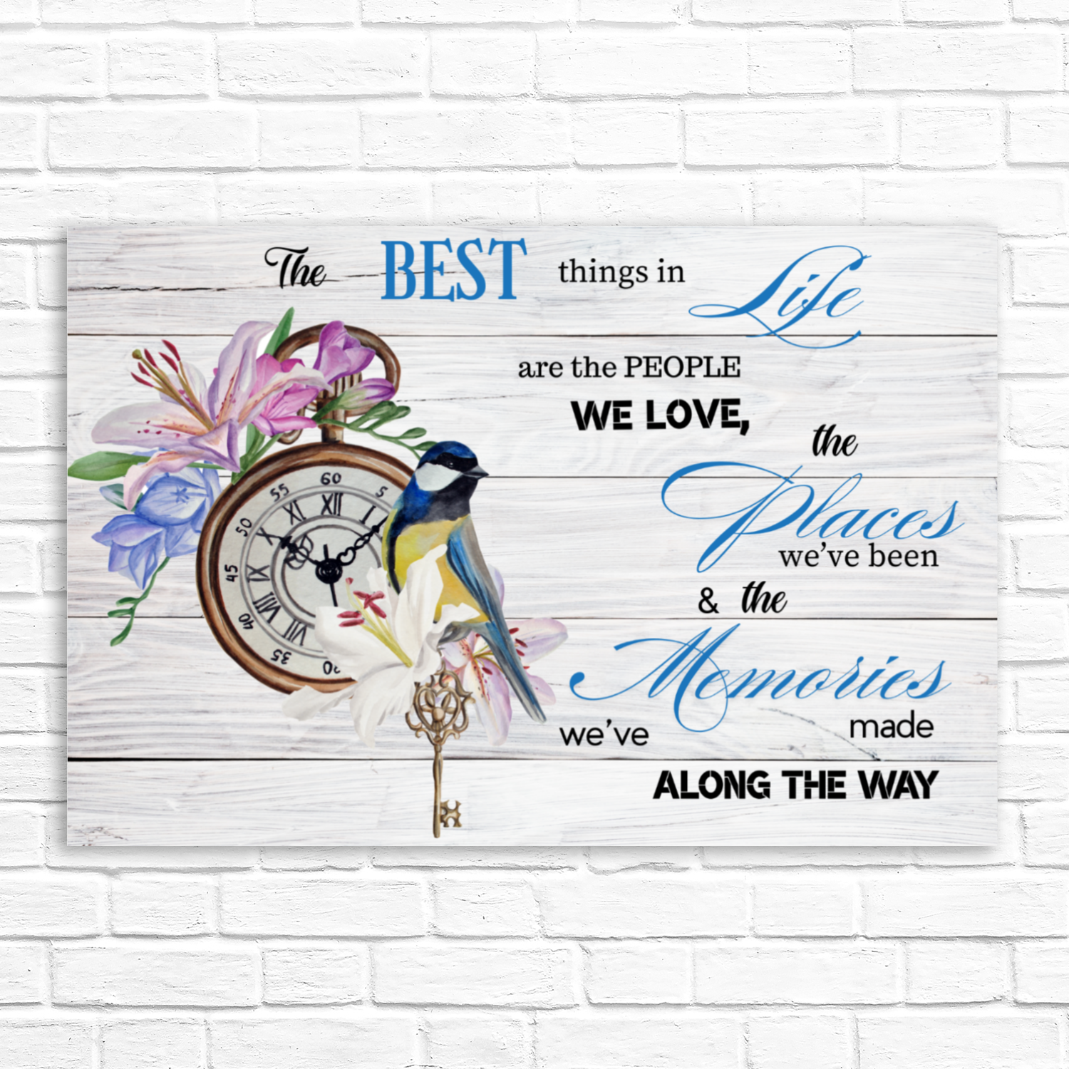 Canvas Wall Art The best Things in Life by superfastpod