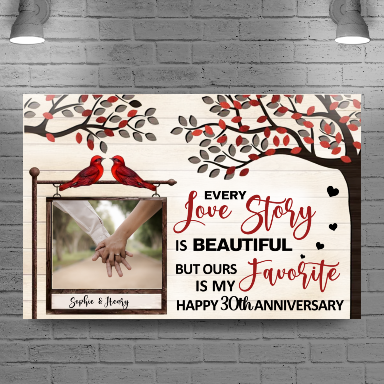 Romantic Canvas Wall Art – Stretched Love Decor for Home, Wedding, or Anniversary Gift by superfastpod