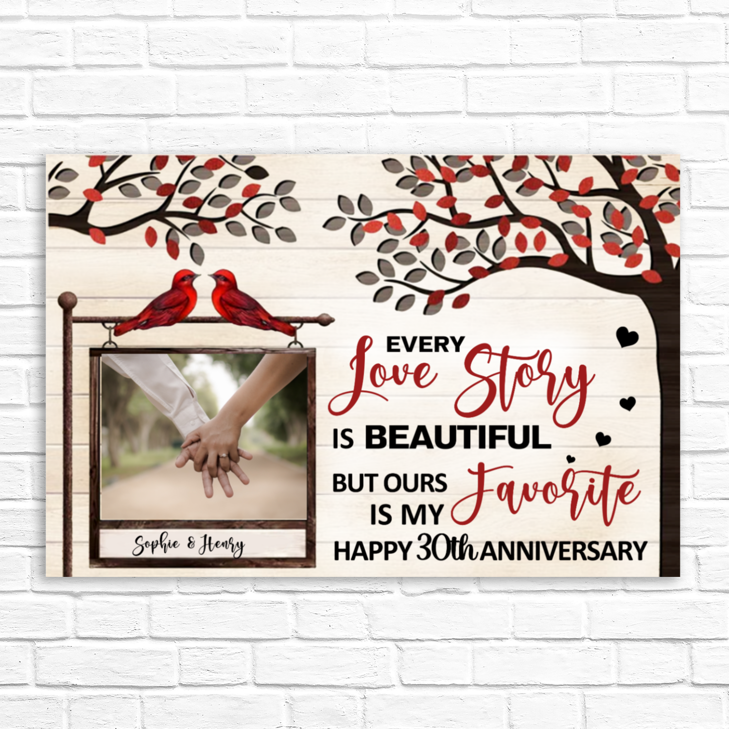 Romantic Canvas Wall Art – Stretched Love Decor for Home, Wedding, or Anniversary Gift by superfastpod