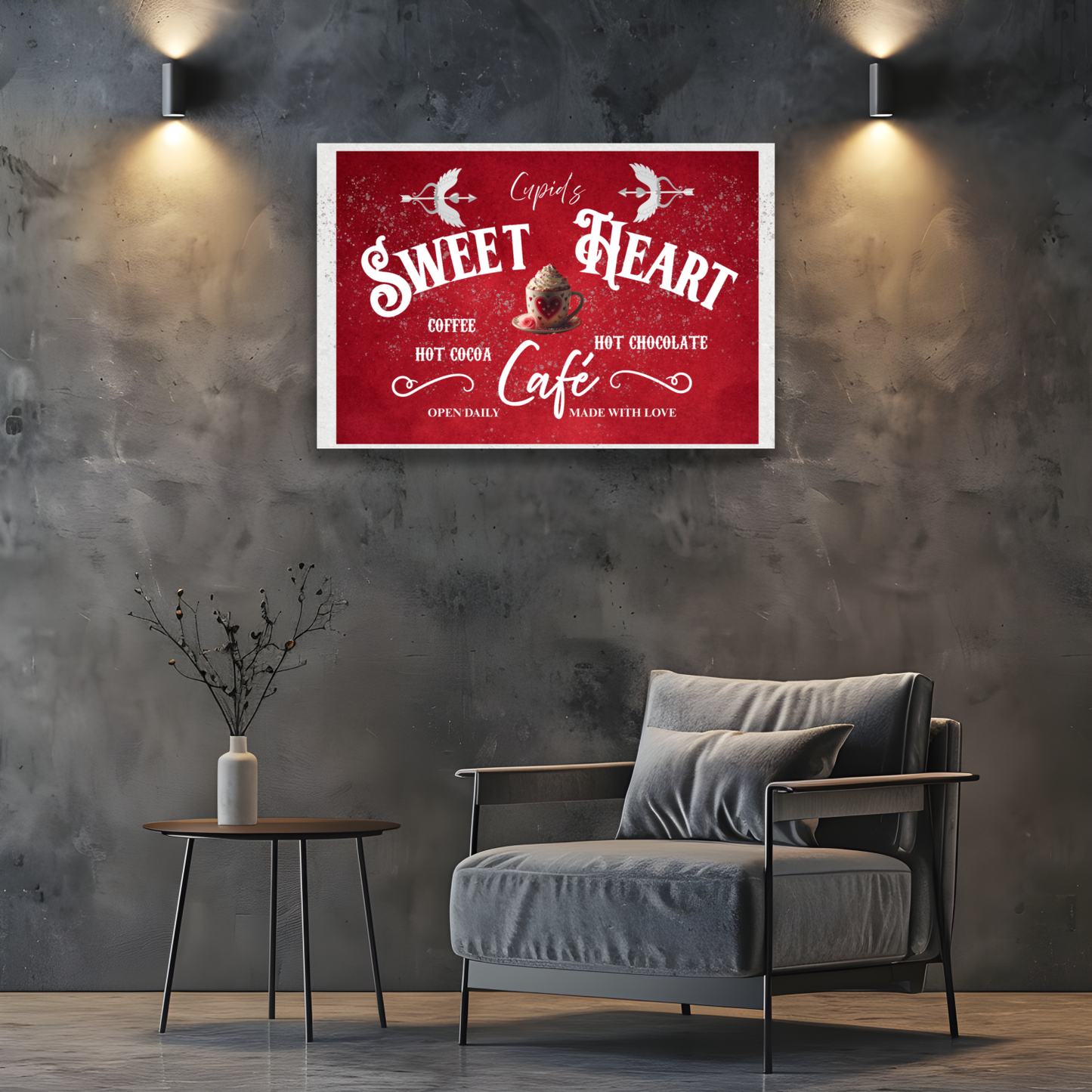 Sweet Heart Cafe Valentine's Day Wall Art