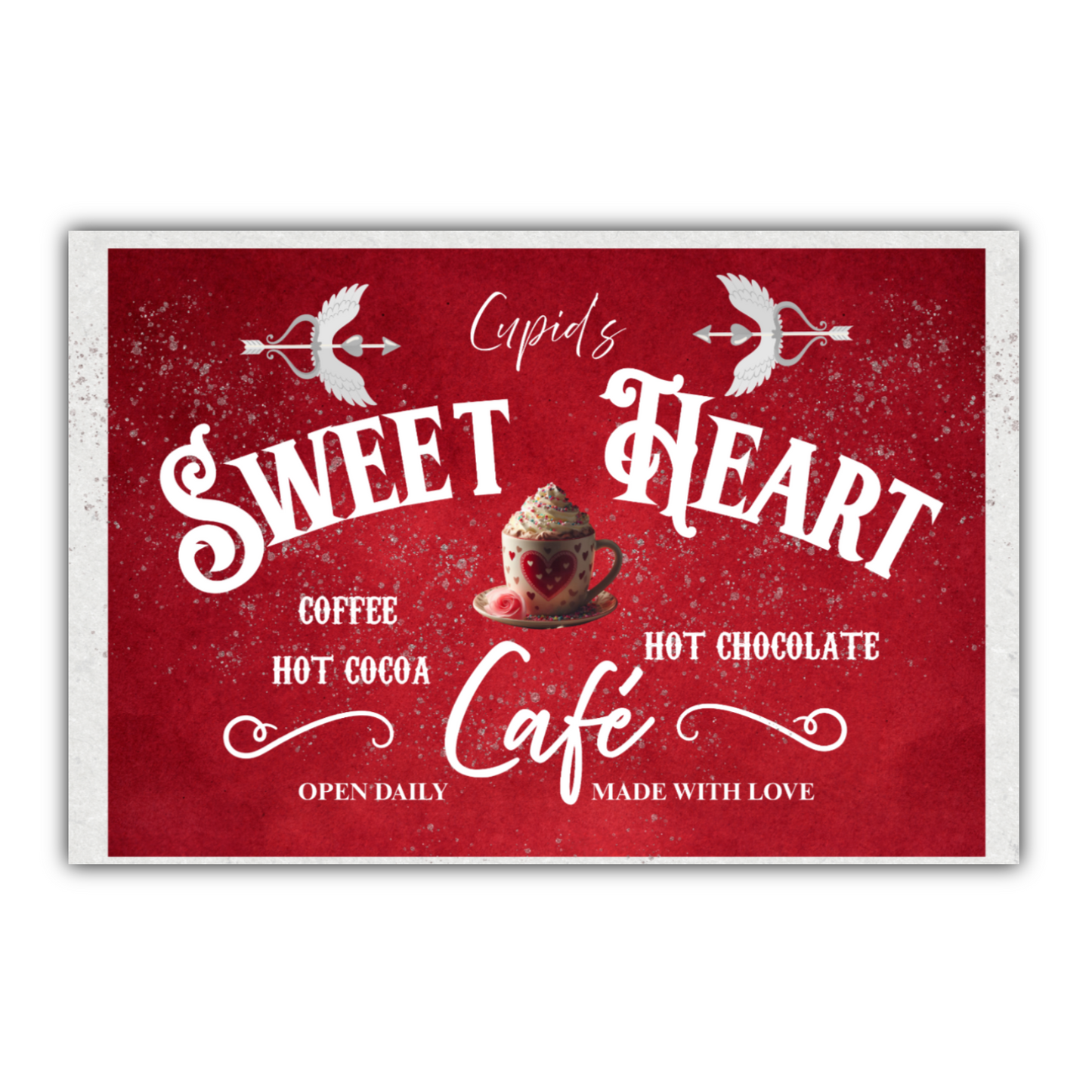 Sweet Heart Cafe Valentine's Day Wall Art