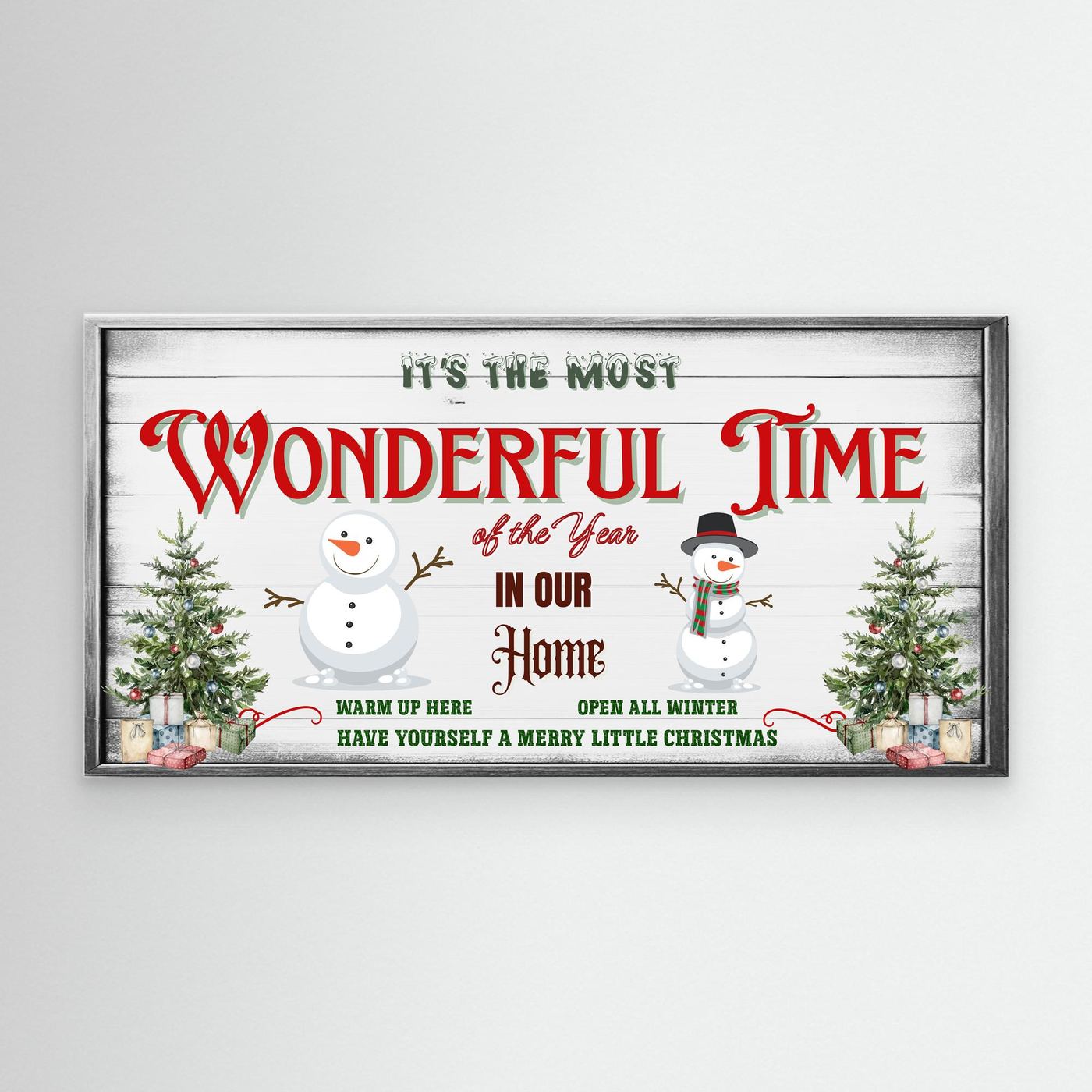 Christmas Canvas wall art It's the most wonderful time of the year