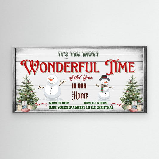 Christmas Canvas wall art It's the most wonderful time of the year
