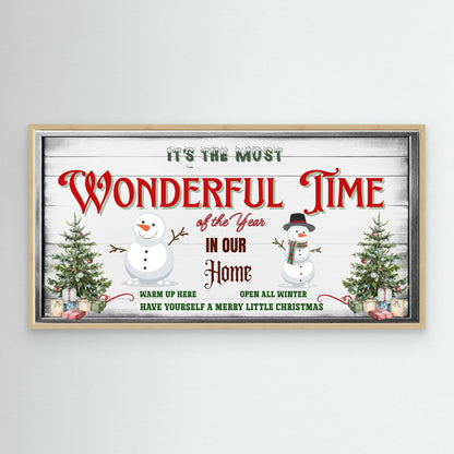 Christmas Canvas wall art It's the most wonderful time of the year
