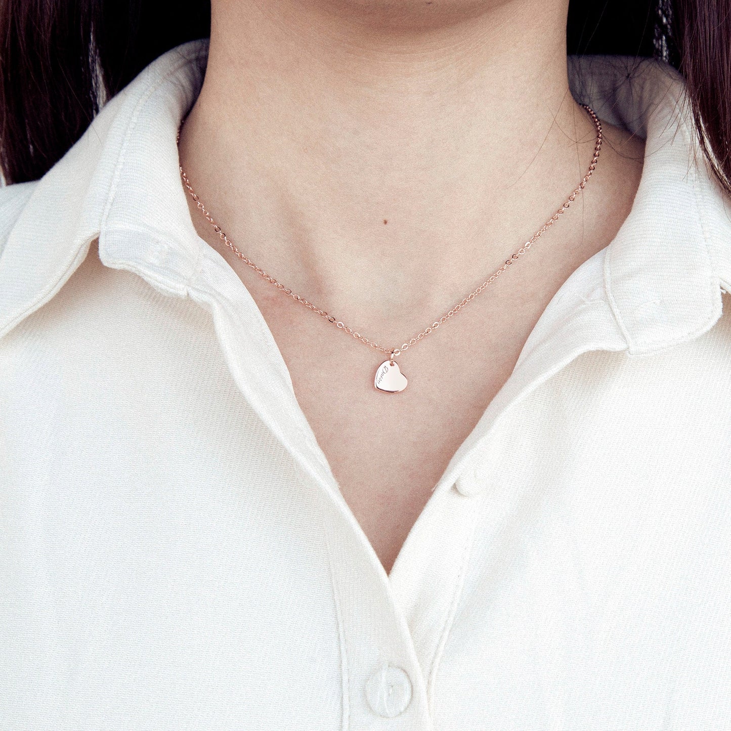 Personalized Heart Necklace - JewelryLuxeUS.Shop
