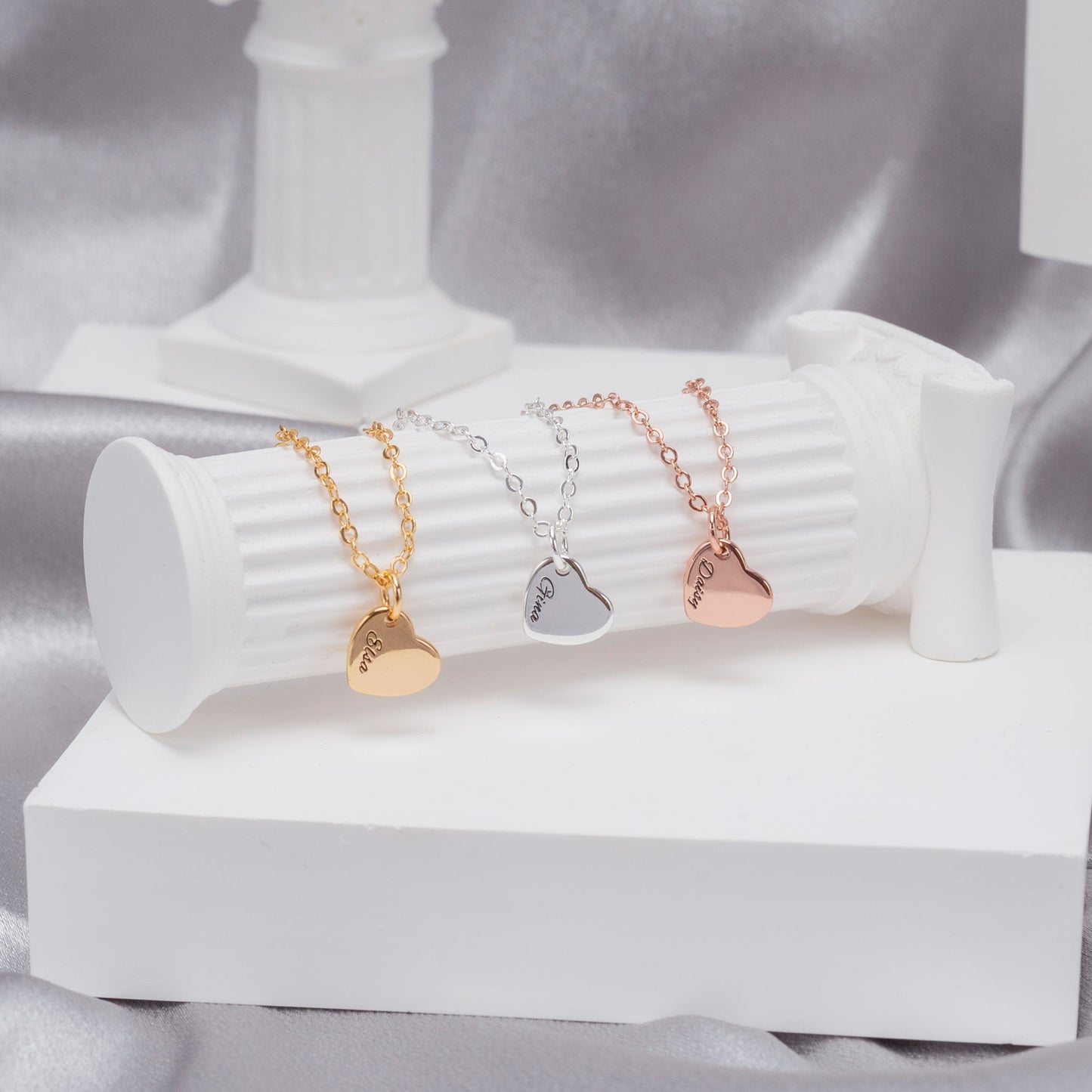 Personalized Heart Necklace - JewelryLuxeUS.Shop