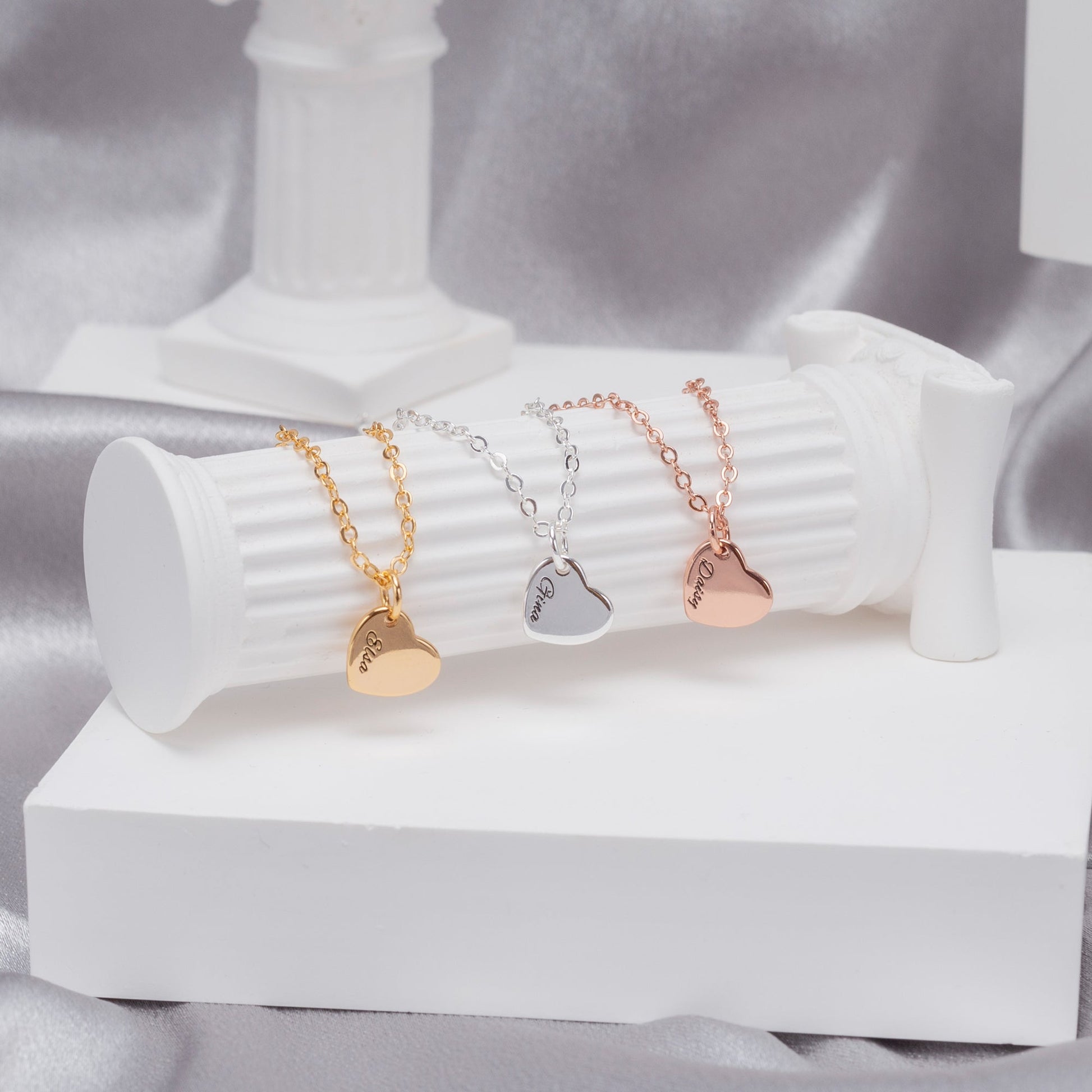 Personalized Heart Necklace - JewelryLuxeUS.Shop