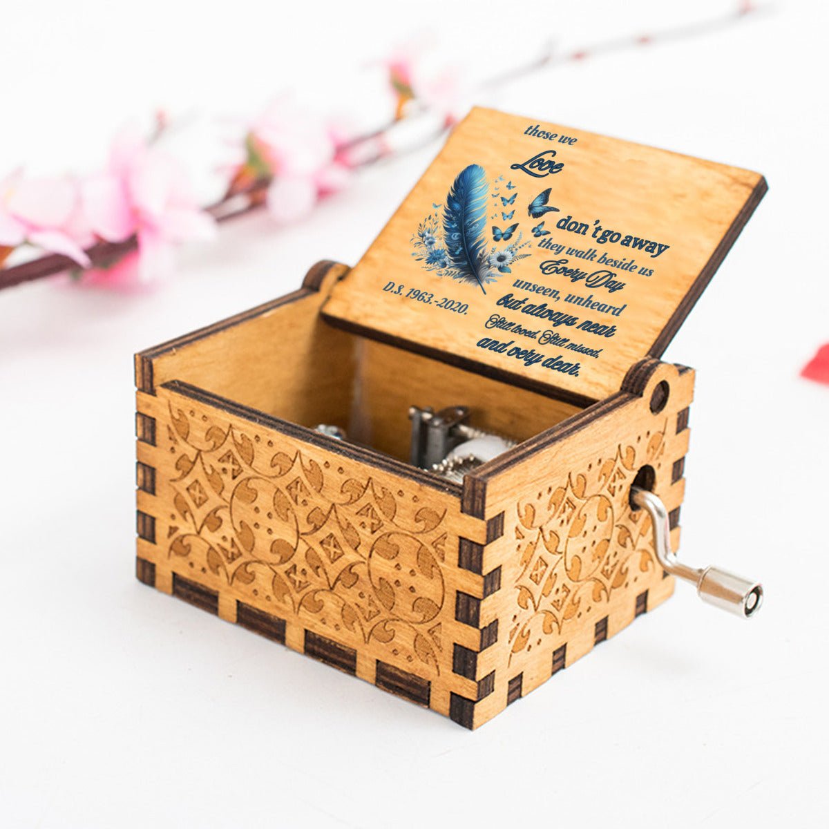 Personalized music box memorial - JewelryLuxeUS.Shop