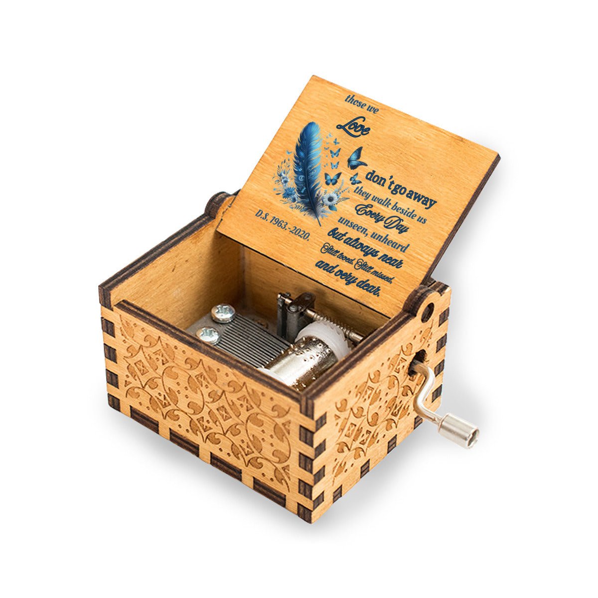 Personalized music box memorial - JewelryLuxeUS.Shop