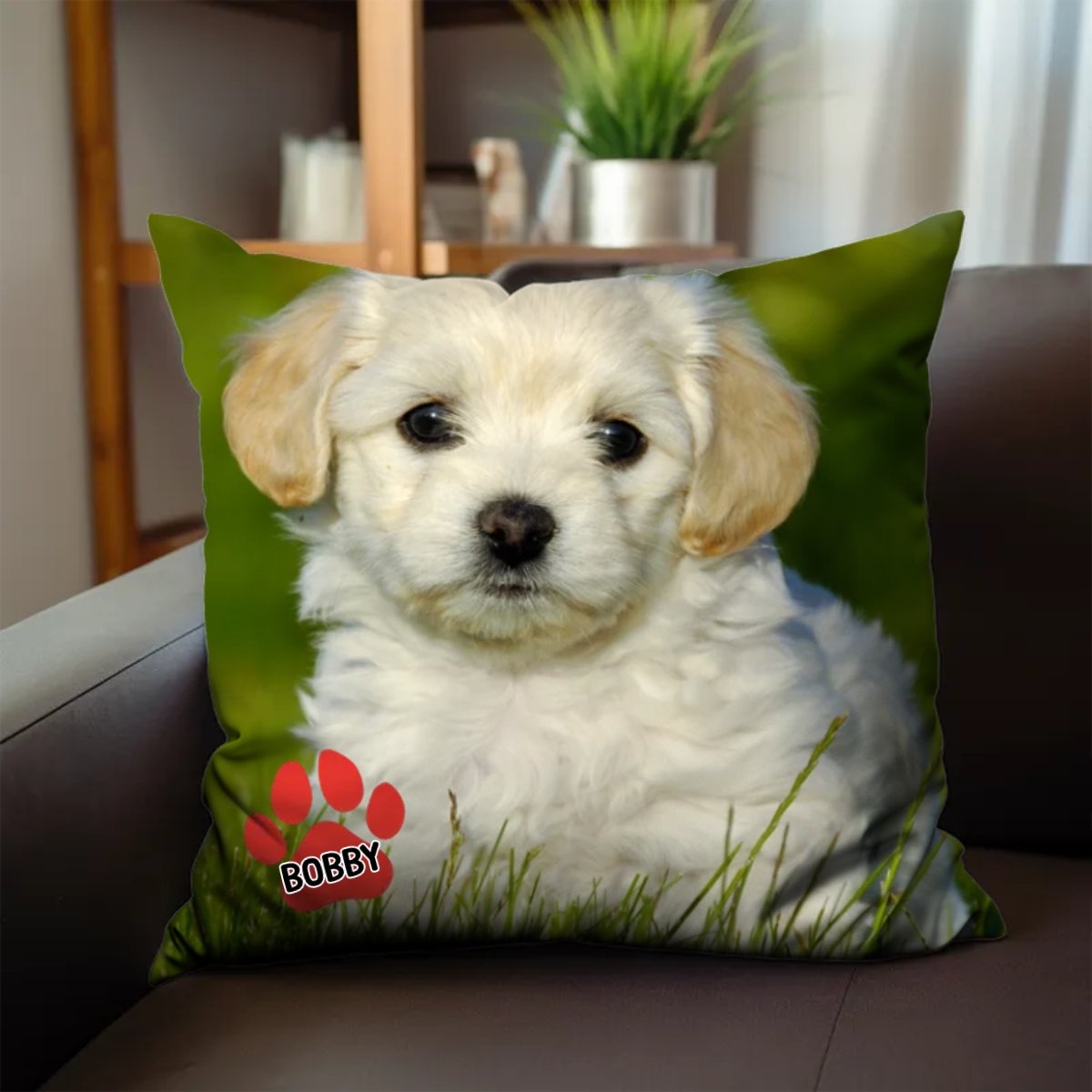 Pet Lovers - Pet's Face On A Pillow - Personalized Pillow by Inkedjoy