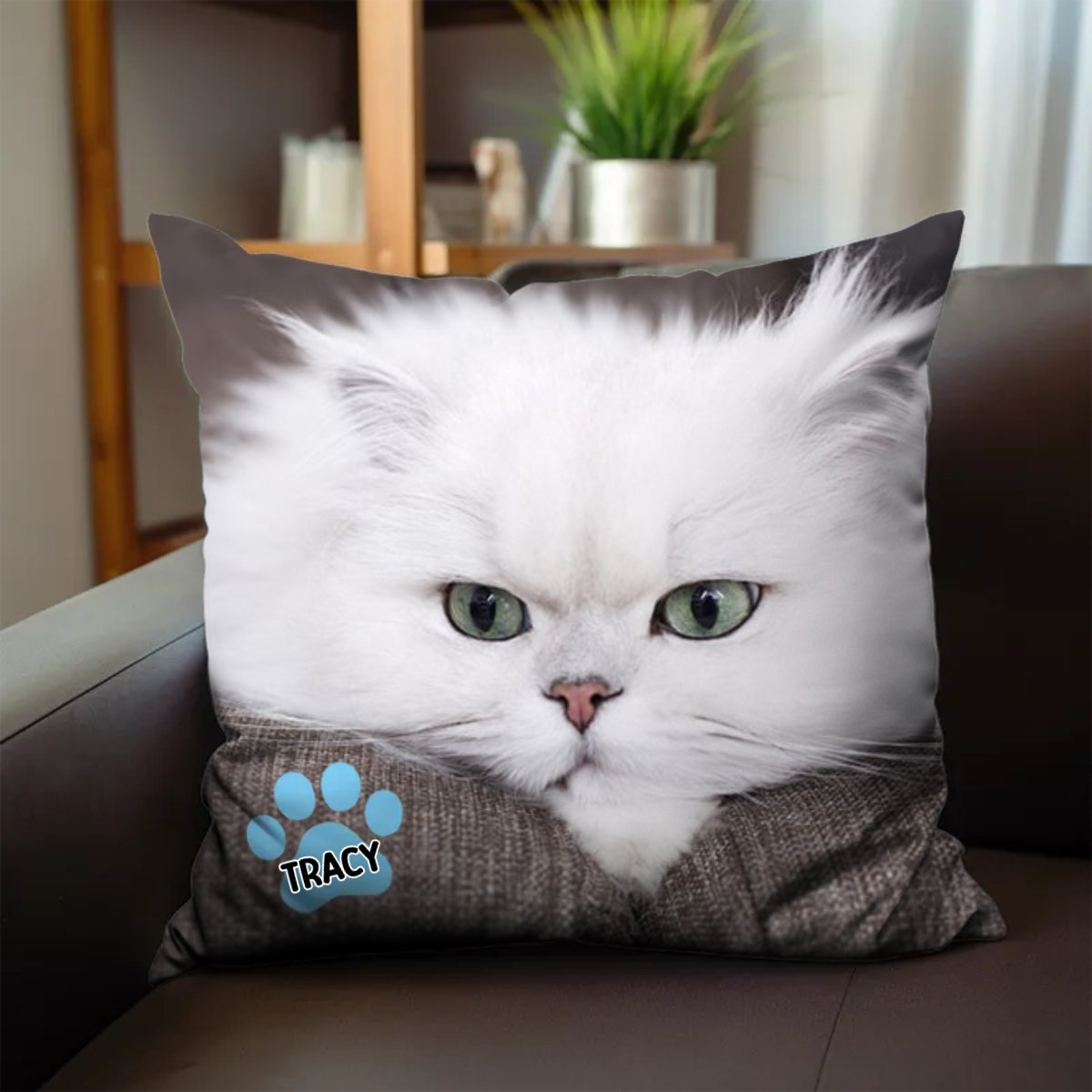 Pet Lovers - Pet's Face On A Pillow - Personalized Pillow by Inkedjoy