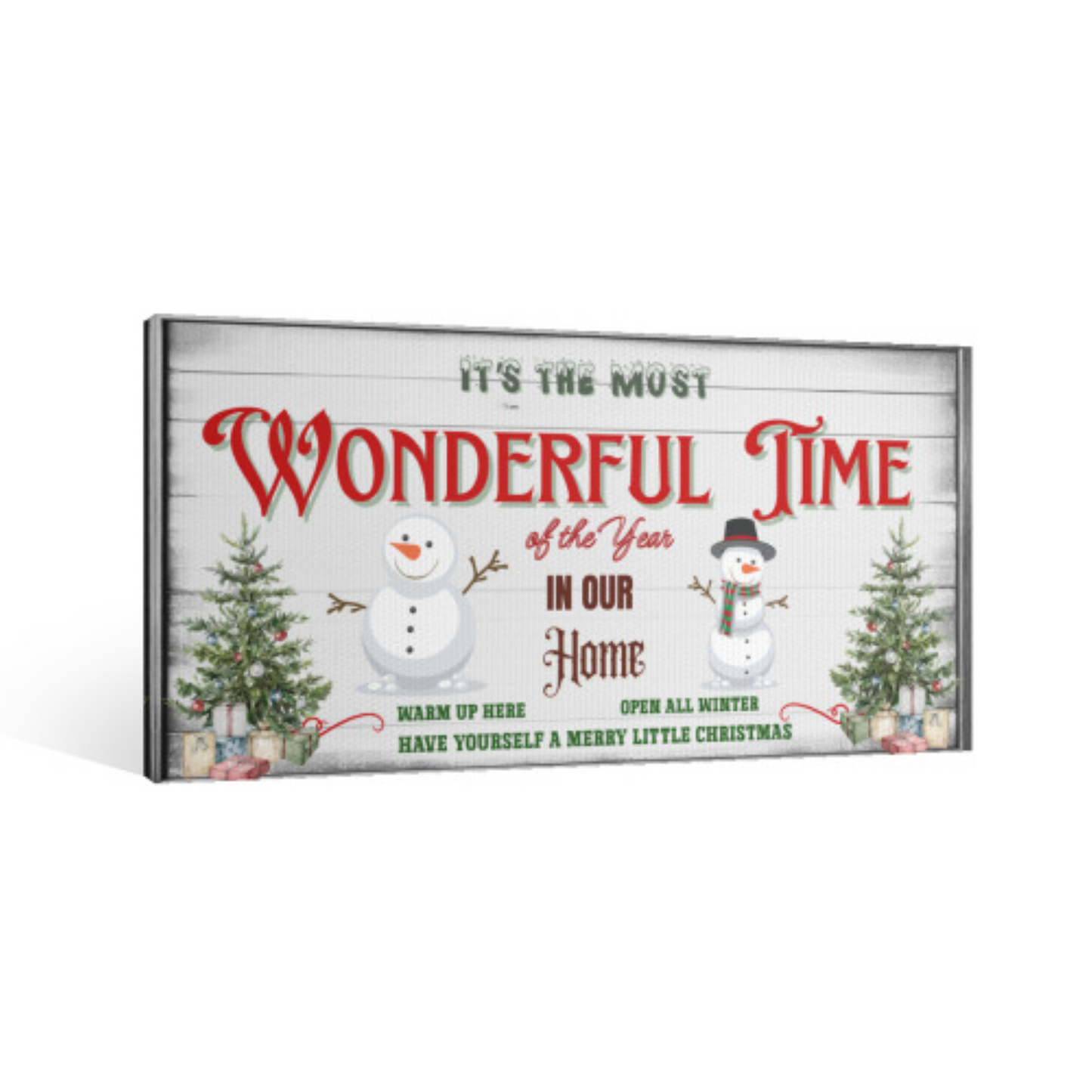 It’s the Most Wonderful Time of the Year Canvas Wall Art by Printdoors