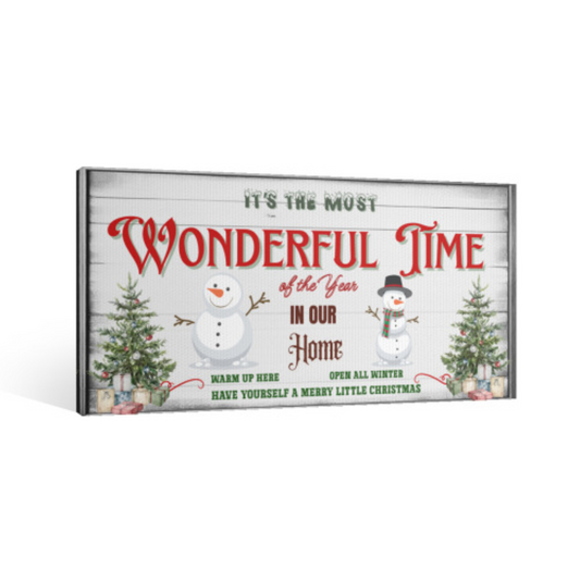 It’s the Most Wonderful Time of the Year Canvas Wall Art by Printdoors