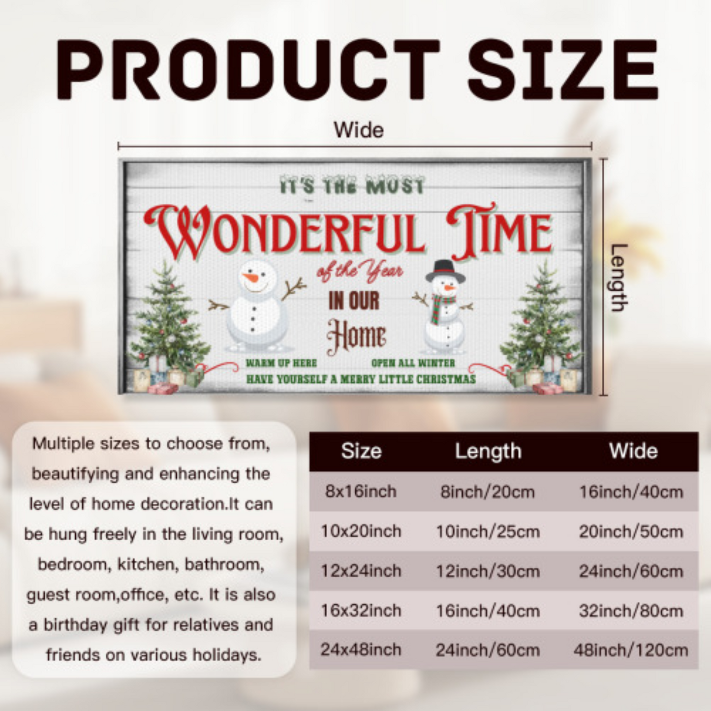 It’s the Most Wonderful Time of the Year Canvas Wall Art by Printdoors