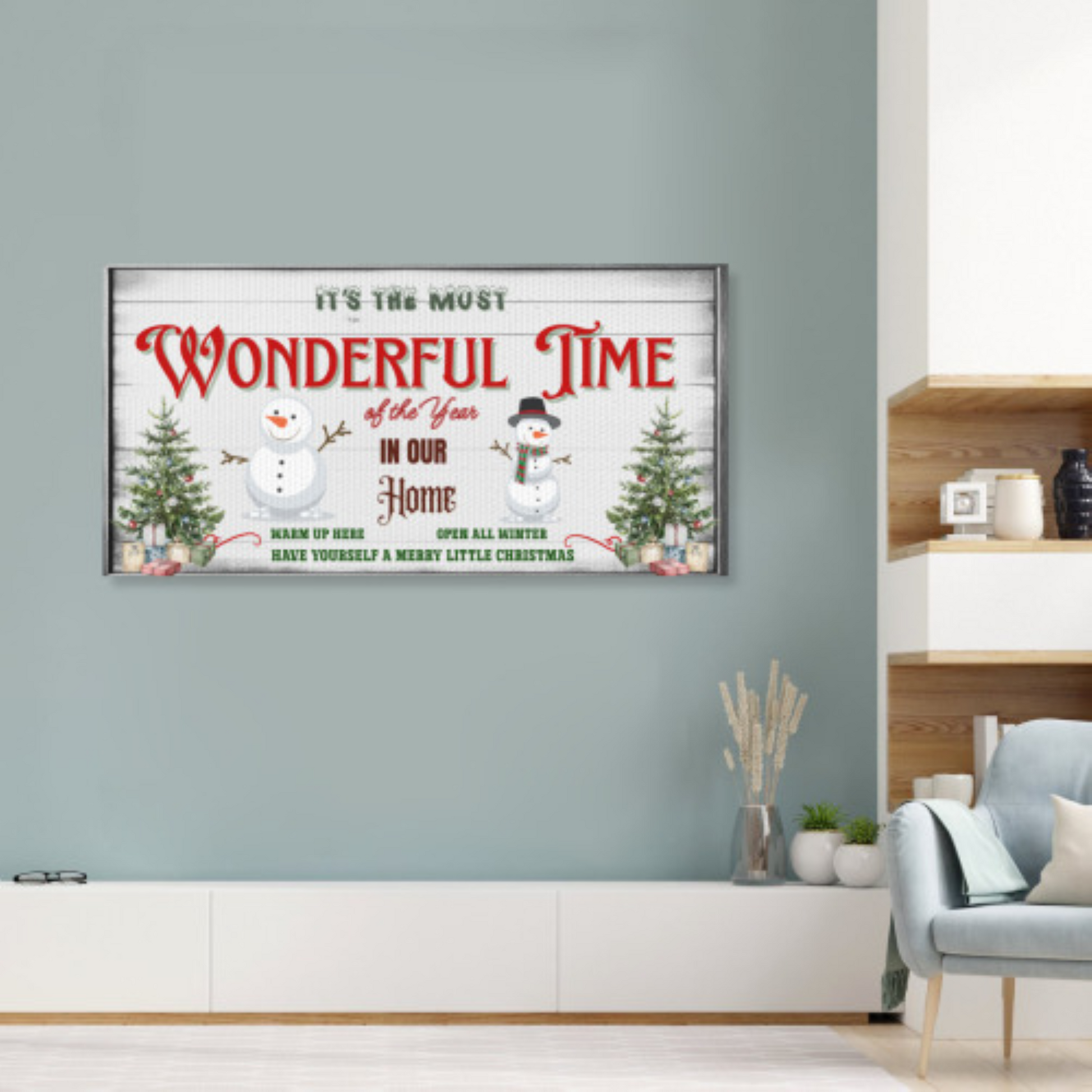 It’s the Most Wonderful Time of the Year Canvas Wall Art by Printdoors